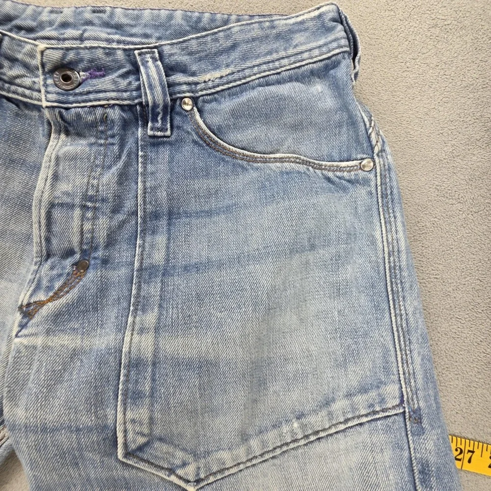 VTG Diesel Jeans Mens 30x34 Blue Kevor Altered Hem Light Wash Tapered 00772‎